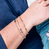 Mom Infinity Chain Double Strand Bracelet - Aaria Tees Aaria Tees