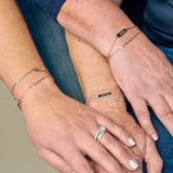 Daughter Infinity Chain Double Strand Bracelet - Aaria Tees Aaria Tees