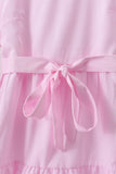 Pink stripe tiered maxi dress - Aaria Tees Aaria Tees