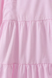 Pink stripe tiered maxi dress - Aaria Tees Aaria Tees