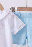 Peter pan collar shorts set - Aaria Tees Aaria Tees