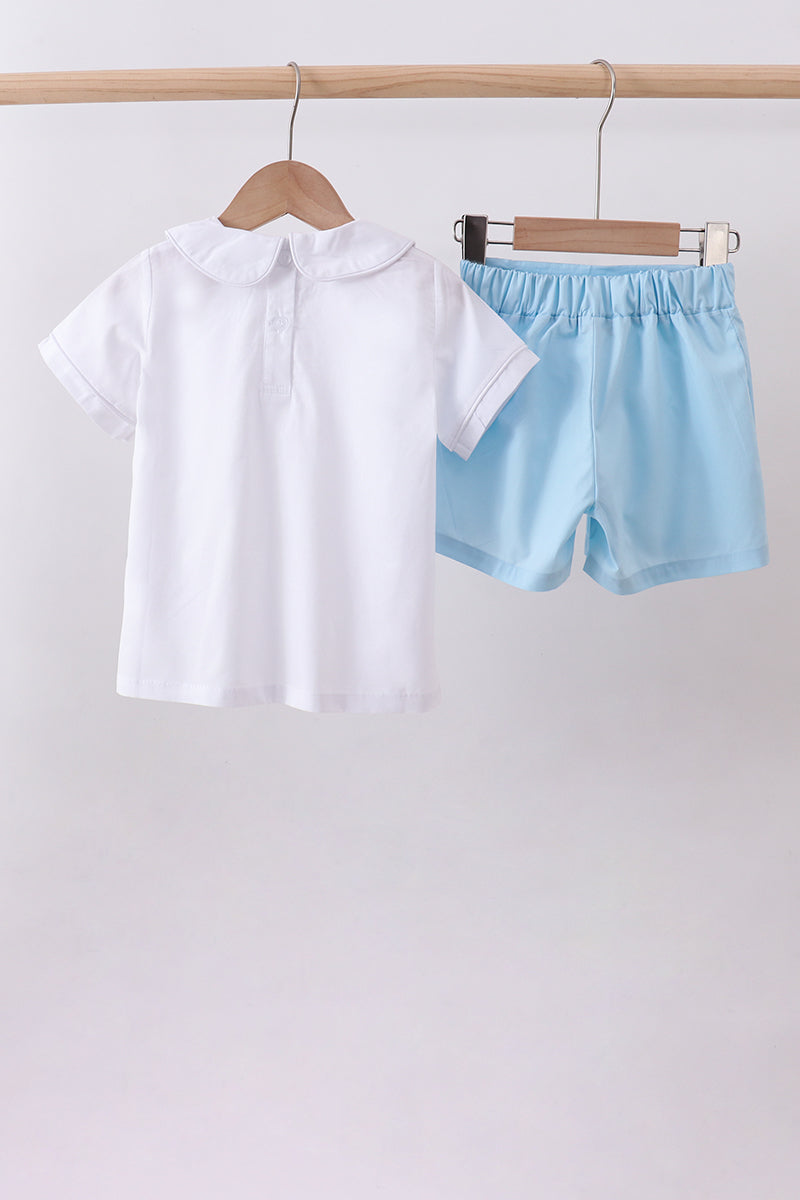 Peter pan collar shorts set - Aaria Tees Aaria Tees