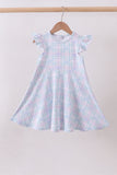 Plaid bow ruffle dress - Aaria Tees Aaria Tees