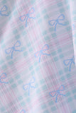 Plaid bow ruffle dress - Aaria Tees Aaria Tees