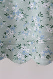Sage floral cross embroidery ruffle shorts set - Aaria Tees Aaria Tees