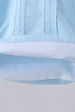 Blue cross embroidery shorts set - Aaria Tees Aaria Tees