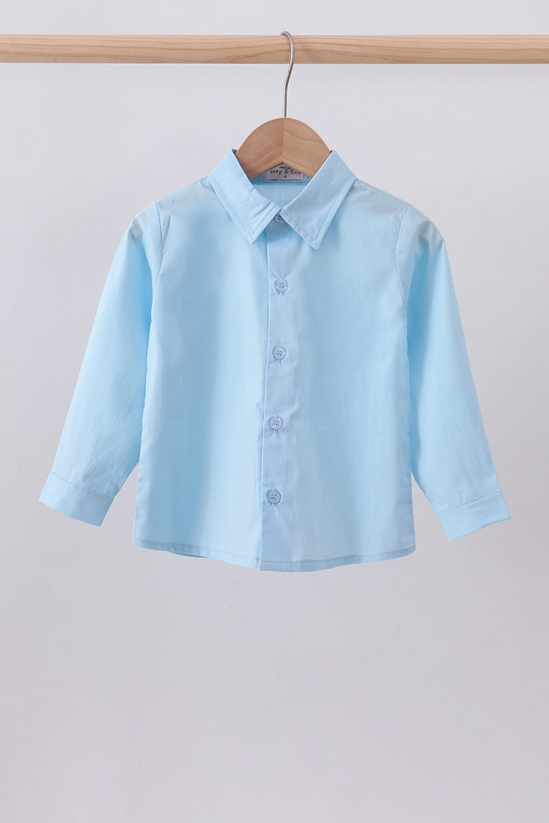 Blue button down shirt - Aaria Tees