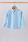 Blue button down shirt - Aaria Tees Aaria Tees