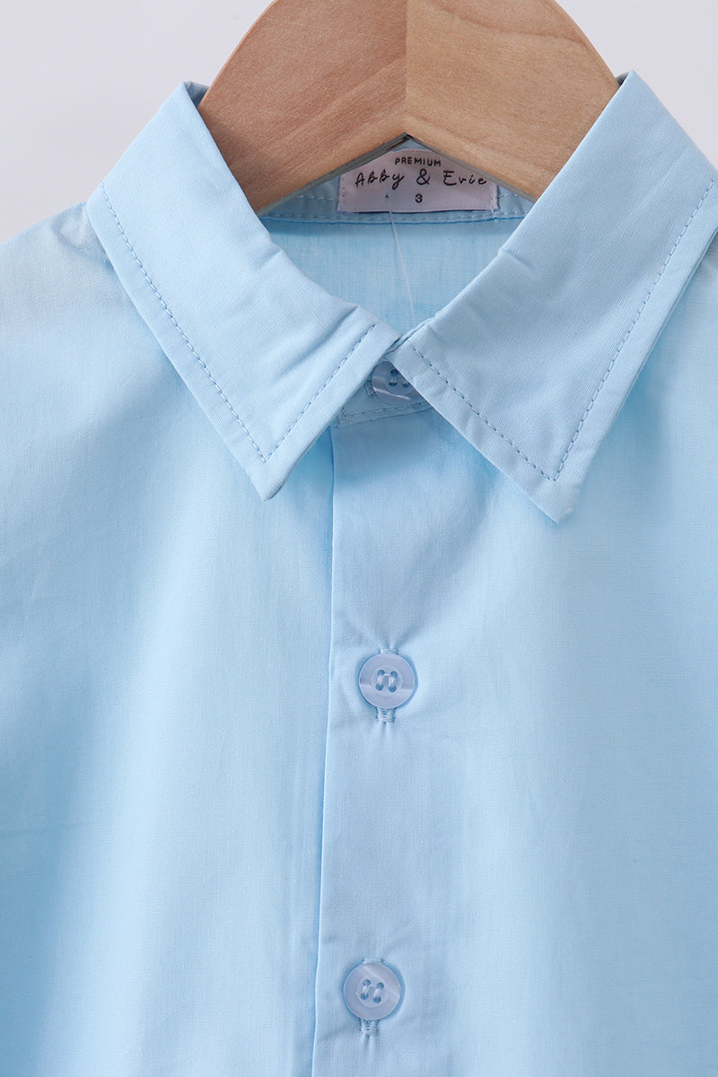 Blue button down shirt - Aaria Tees Aaria Tees