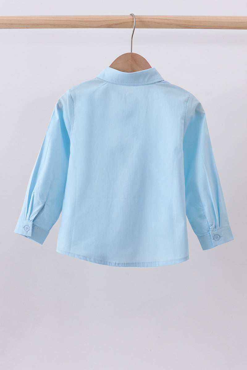 Blue button down shirt - Aaria Tees Aaria Tees