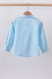 Blue button down shirt - Aaria Tees Aaria Tees