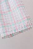 Mint I love Dad plaid shorts set - Aaria Tees Aaria Tees