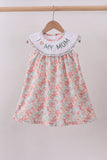 Floral I love my mom embroidery dress - Aaria Tees Aaria Tees