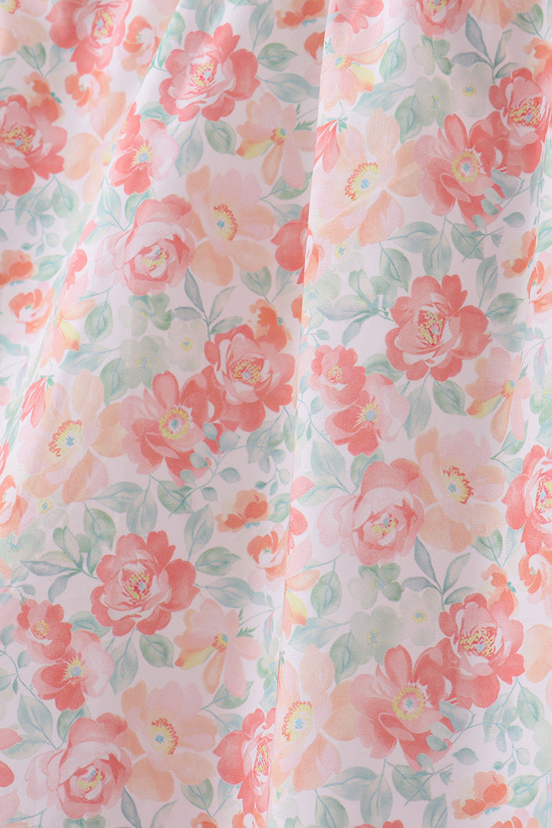 Floral I love my mom embroidery dress - Aaria Tees Aaria Tees