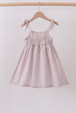 Latte stripe shell applique dress - Aaria Tees Aaria Tees