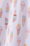 Blue ice cream print bamboo pajama set - Aaria Tees Aaria Tees