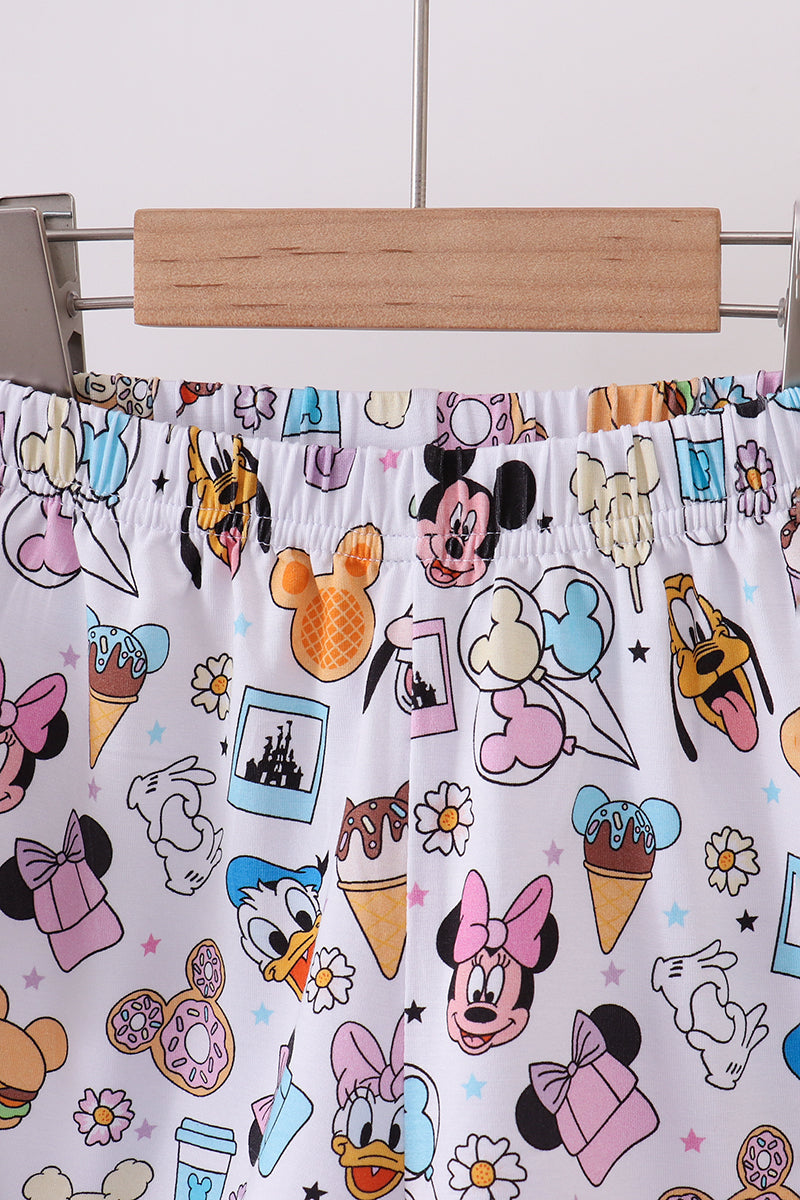 Purple character print bamboo pajama set - Aaria Tees Aaria Tees