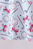 Blue golf bow print 2pc skorts set - Aaria Tees Aaria Tees