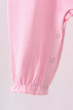 Pink bow applique romper - Aaria Tees Aaria Tees