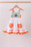Sage strawberry embroidery ruffle dress - Aaria Tees Aaria Tees