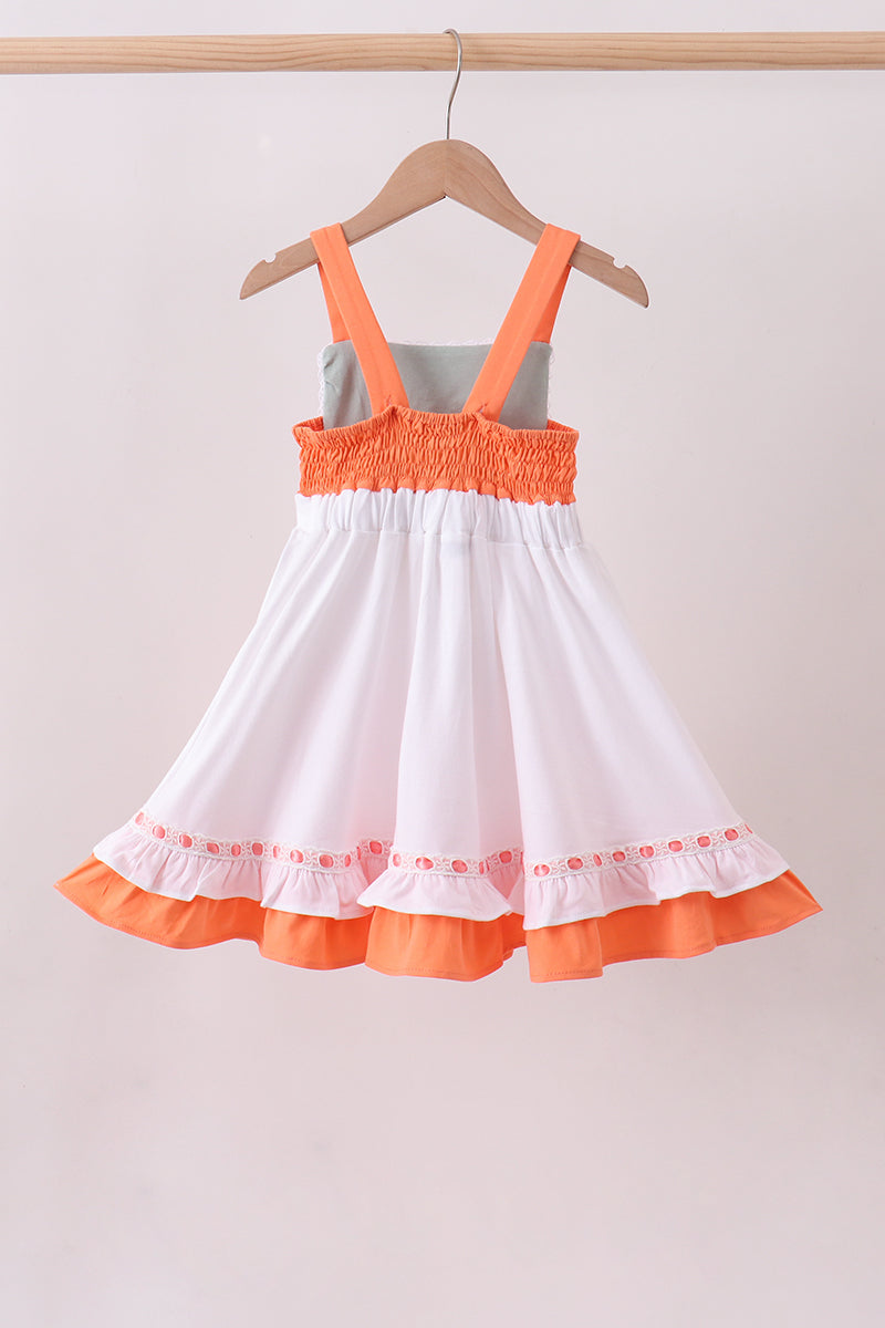 Sage strawberry embroidery ruffle dress - Aaria Tees Aaria Tees