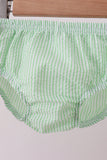 Red stripe watermelon embroidery seersucker bloomer set - Aaria Tees Aaria Tees