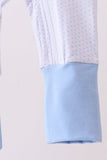 Blue dot horse embroidery romper - Aaria Tees Aaria Tees