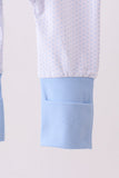 Blue dot horse embroidery romper - Aaria Tees Aaria Tees