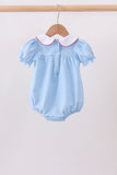 Blue Pencil Collar Bubble Aaria Tees