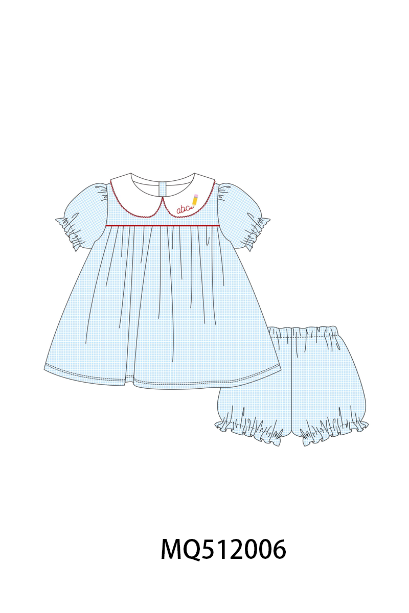 Blue Pencil Collar Set