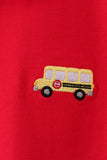 Red School Bus Pocket Polo Shirt Aaria Tees