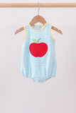 Blue Apple Embroidery Bubble Aaria Tees