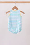 Blue Apple Embroidery Bubble Aaria Tees