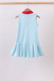 Bow Collar Apple Embroidery Dress Aaria Tees