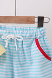 Yellow Apple Embroidery Pocket Set - Aaria Tees Aaria Tees