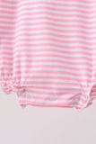 Pink Apple Pencil Embroidery Bubble Aaria Tees