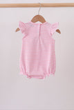 Pink Apple Pencil Embroidery Bubble Aaria Tees
