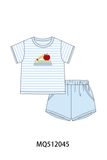 Blue Apple Pencil Embroidery Set Aaria Tees