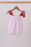 Pink Apple Gingham Bubble Aaria Tees