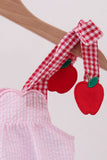 Pink Apple Gingham Bubble Aaria Tees