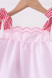 Pink Apple Gingham Set - Aaria Tees Aaria Tees