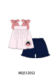 Pink Apple Gingham Set Aaria Tees