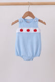 Blue Apple Smocked Bubble Aaria Tees
