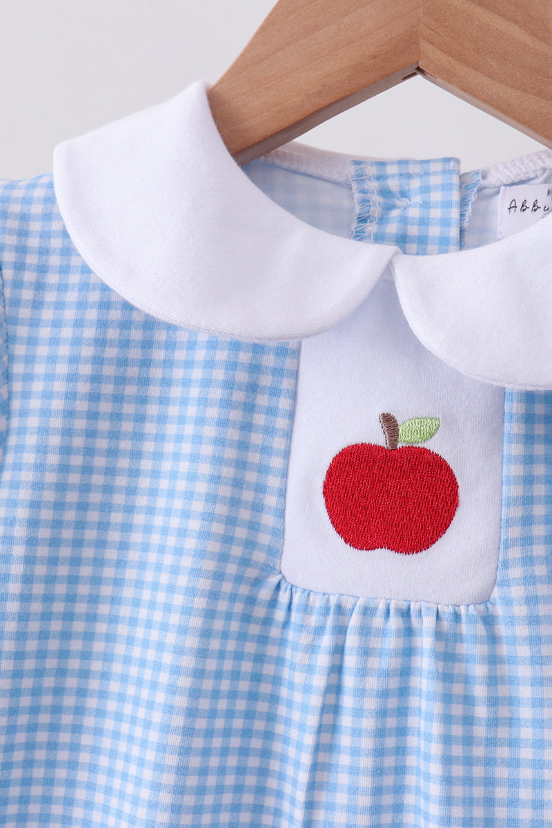Blue Apple Smocked Bloomer Set - Aaria Tees Aaria Tees
