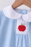 Blue Apple Smocked Bloomer Set - Aaria Tees Aaria Tees