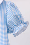 Blue Apple Smocked Dress Aaria Tees