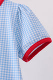 Blue Apple Scalloped Dress Aaria Tees