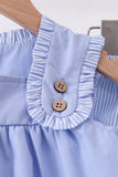 Blue Sailboat Embroidered Bloomer Set - Aaria Tees Aaria Tees