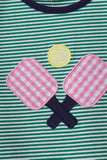 Green Ball Applique Dress Aaria Tees