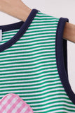 Green Ball Applique Dress Aaria Tees